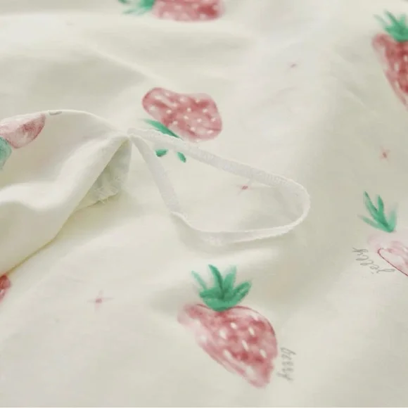 Cream and Pink Floral Comforter Duvet Set